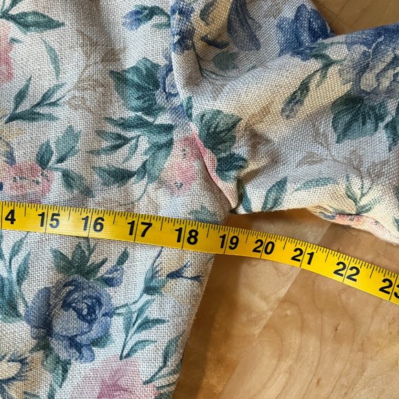 Vintage 90's Worthington Women's Single Button Floral Blazer Linen Blend 2P - Picture 12 of 13